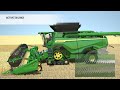 John Deere X9 Combine how it works animation