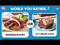Would You Rather...? JUNK FOOD vs HEALTHY FOOD Edition! 🍕🍎