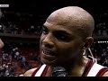NBA On TNT - Charles Barkley Battles Rasheed Wallace! Blazers @ Rockets December 1996