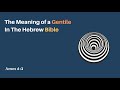 The Meaning Of A Gentile In The Hebrew Bible