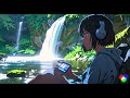 Relaxing Lofi Beats with Waterfall Sounds | Peaceful Music for Relaxation and Focus