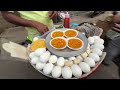 Super Tasty Egg Ghugni Price ₹ 10/- Only । Most Popular Street Food । Indian Street Food
