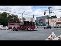 Haledon NJ Engine 3 Responding to Passaic on a 3rd alarm fire