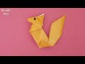 How to make paper fox origami ::marking paper fox origami with soly