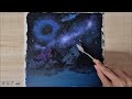 5가지 색으로 그리는 은하수 / #은하수그리기 #초보자를위한아크릴화 #Drawing the galaxy #acrylic painting for beginner