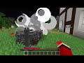 JJ and Mikey Escape in Security Bunker From CATNAP and MONSTER in Minecraft