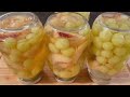 CANNING GRAPES  HOW TO CAN GRAPES  CANNING PEACHES  HOW TO CAN  PEACHES  Peaches and grapes in syrup