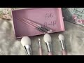 FIX YOUR FACE!|THE BRUSH BOXX BOUTIQUE|PINK MAKE UP BRUSHES 7 PIECE BEAUTY SET