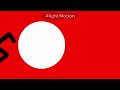 Red-white-black flag animation