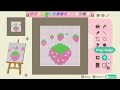 How to design a STRAWBERRIES tutorial | Animal Crossing New Horizons