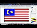 Drawing the Malaysia flag