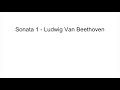 Sonata 1 -Ludwig Van Beethoven