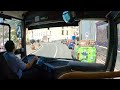 Narrow cliff bus drive, 4K