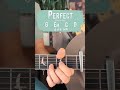 Perfect Ed Sheeran Guitar Lesson // Perfect Guitar Tutorial #Shorts