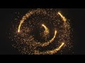 Golden particles on a swirling motion |  No Copyright background