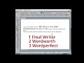 Word processors on the Amiga