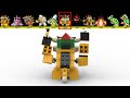 Evolution of Bowser in Super Mario Game and LEGO, Movie (1985 ~ 2023)