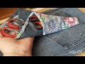 DIY \ Короб для хранения из джинсы за 0 рублей / Перешиваем ненужные вещи