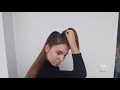 How make a high volume ponytail on thin hair?