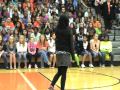 Me singing someone like you at school pep rally