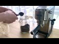 Latte at home using DeLonghi Dedica EC685