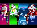 Christmas cat Vs Snowman Vs Elph Vs Santa | Tiles Hop