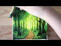 How to paint Forest | Acrylic painting for beginners | Landscape painting tutorial #135