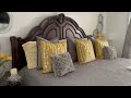 How To Decorate A Glam Bedroom Yellow And Silver | Bedroom Decorating Ideas