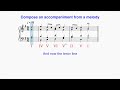 Composition Tutorial, How to write an Accompaniment from a Melody