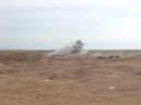 Tanks firing at OP Graveyard, Ramadi, Iraq