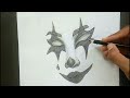 Learn how to draw joker face in a easy way | Pencil sketch tutorial | I recreated @cizimhobimiz