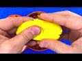 Satisfying Video l Container Full of Magic Play Doh Skittles & M&M's Candy Mesh Stress Balls ASMR