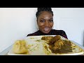 COOK & Eat With Me Delicious Banga Atama Soup With Fufu/ Asmr Mukbang