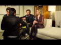 Jennifer Lawrence, Josh Hutcherson & Liam Hemsworth play Hungry Hippos