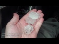 Shaw, AR Massive Hail Storm Slams Motorists just south of Little Rock. - 3/13/2016