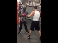 Floyd Mayweather Sr. Training and mittwork