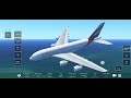 Infinite flight simulator A380 crazy emergency landing 🛬🛬