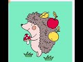 Pixel Art:color by namber Hedgehog