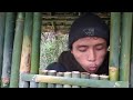 SOLO CAMPING HUJAN BADAI SEMALAMAN-MEMBUAT SHELTER DARI BAMBU DI ATAS BUKIT TENGAH HUTAN