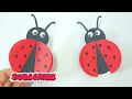 How to make easy Paper Ladybug/ ladybird | easy paper crafts