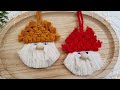 🎅 DIY mini SANTA en MACRAME (paso a paso) | DIY mini Macrame Santa Step by Step Tutorial