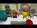JJ and Mikey HIDE from Inside Out 2 and Paw Patrol exe in Minecraft challenge Maizen