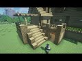 【マインクラフト】オークで作るサバイバルベースの作り方【Minecraft】How to Build a Survival Base【マイクラ建築】