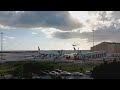 Plane spotting at AUA Airport in Aruba video 2