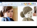Drawing Adele - MS Paint