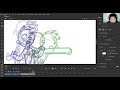 Adobe Animate - Using Brush Tool for Rough Sketching and Animation