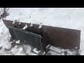 DIY skid steer snowplow