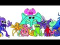 Garten Of Banban Chapter 3 New Coloring pages / Color All New Monsters / Cartoon - On & On [NCS]