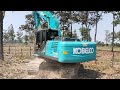 KOBELCO Sk200sm ตีป่าล้มต้นไม้60ต้นใช้เวลาไม่ถึง2ชั่วโมง โหดจัด👍👍