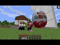 Mikey vs JJ Kinder Surprise House Battle in Minecraft (Maizen)